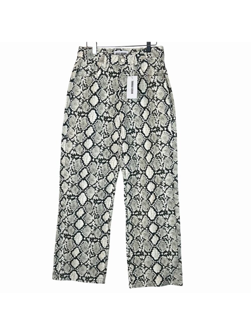 Disclosure Jeans Size 9/29 Snake Print Baggy High-Waisted Relaxed Fit NWT's